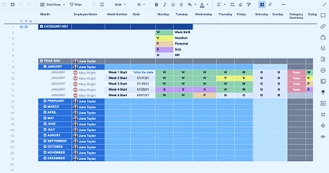 Employee Attendance Tracker Template | Smartsheet